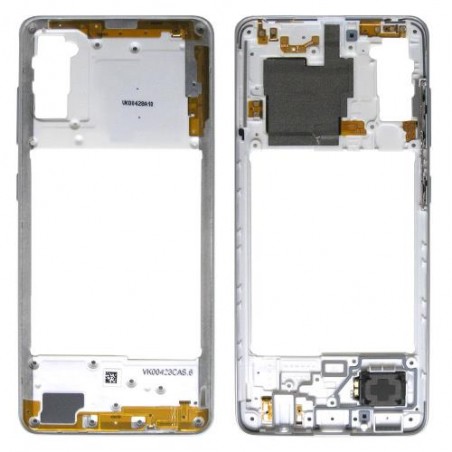 Μεσαίο Πλαίσιο Samsung A415F Galaxy A41 Λευκό (Original)