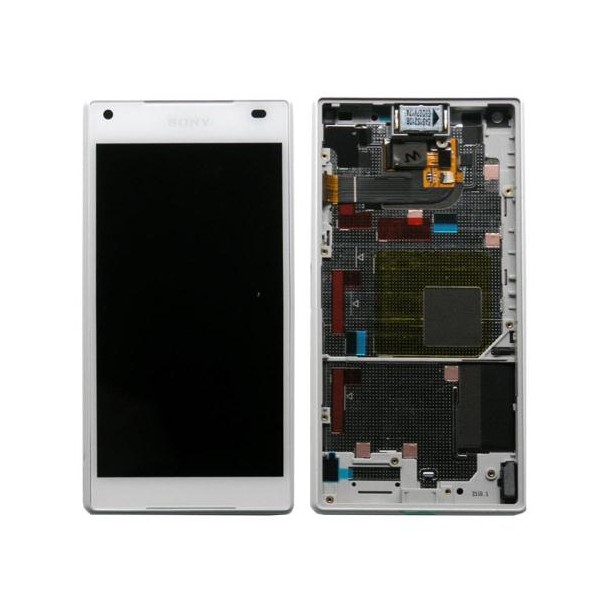 Οθόνη με Touch Screen & Μπροστινή Πρόσοψη Sony Xperia Z5 Compact Λευκό (Original)