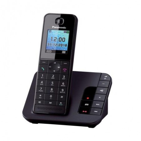 Ασύρματο Τηλέφωνο Panasonic KX-TGH220GRB με Αυτόματο Τηλεφωνητή Μαύρο