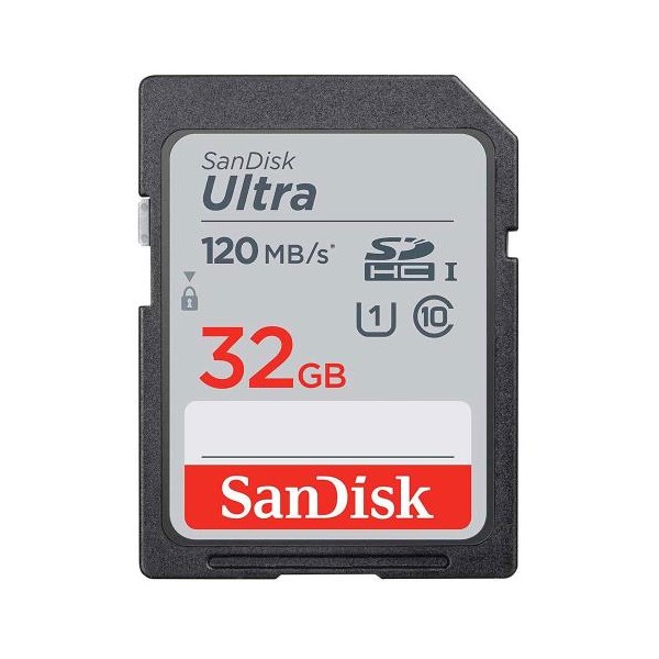 Κάρτα μνήμης SDHC C10 UHS-I SanDisk Ultra 120MB/s 32GB