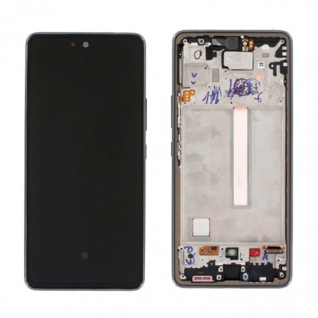 A536B-A536 Γνήσια οθόνη και Touch με πλαίσιο Samsung Galaxy A53 5G Μαύρη, GH82-28024A