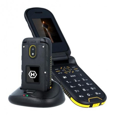 Κινητό Τηλέφωνο Hammer Bow (Dual SIM) Μαύρο-Κίτρινο
