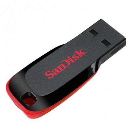 USB 2.0 Flash Disk SanDisk Cruzer Blade SDCZ50 USB A 128GB Μαύρο