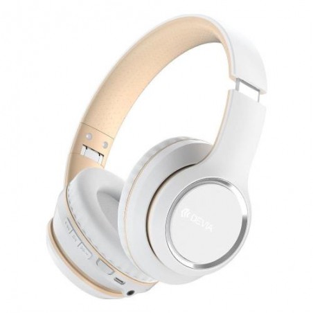 Στερεοφωνικό Ακουστικό Bluetooth Devia EM039 Kintone Λευκό